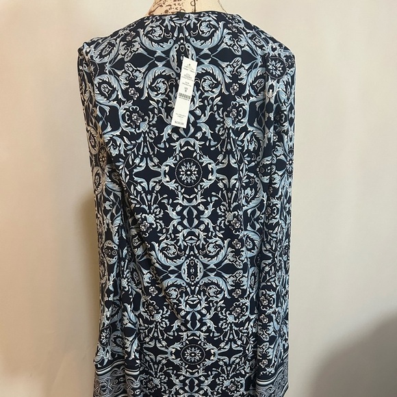 White House Black Market Floral Long Sleeve Dress - Picture 8 of 11
